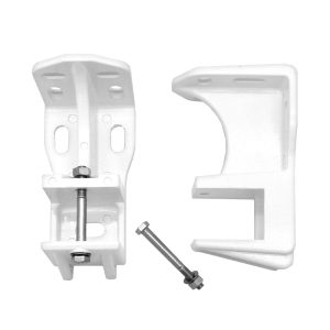 Staffa soffitto-parete per tenda a bracci con barra quadra